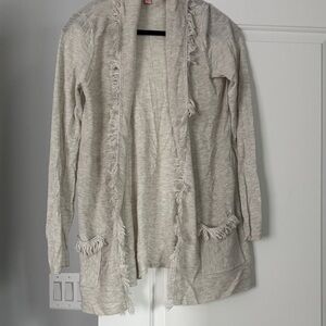 Lilly Pulitzer Cream Fringed Cardigan